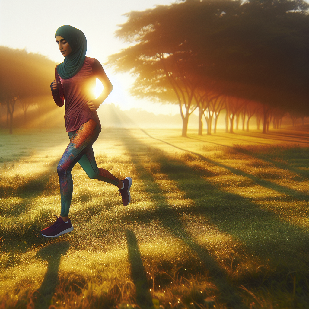 woman running